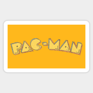 Pac-Man Logo (distressed) Sticker